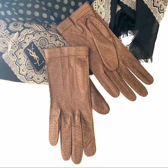 Aris Accessories - Women’s 7 Vintage Aris Leather Gloves